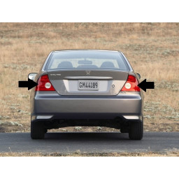 2001-2005 Honda Civic Замена задних фонарей